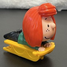 Peanuts Movie Peppermint Patty Sled Pull Back Toy 2015 McDonald's Happy Meal 3  
