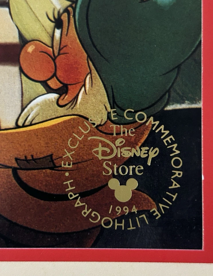 Set Of (5)Disney Commemorative Lithographs (1) Large From 1994 (4) 14X11 From 01 - Image 3 of 4