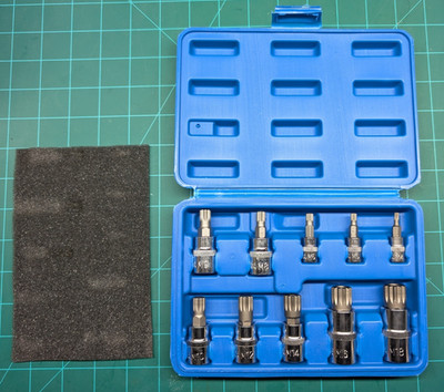 Triple Square Spline Bit Socket Set | 10-Piece | VCT Tools