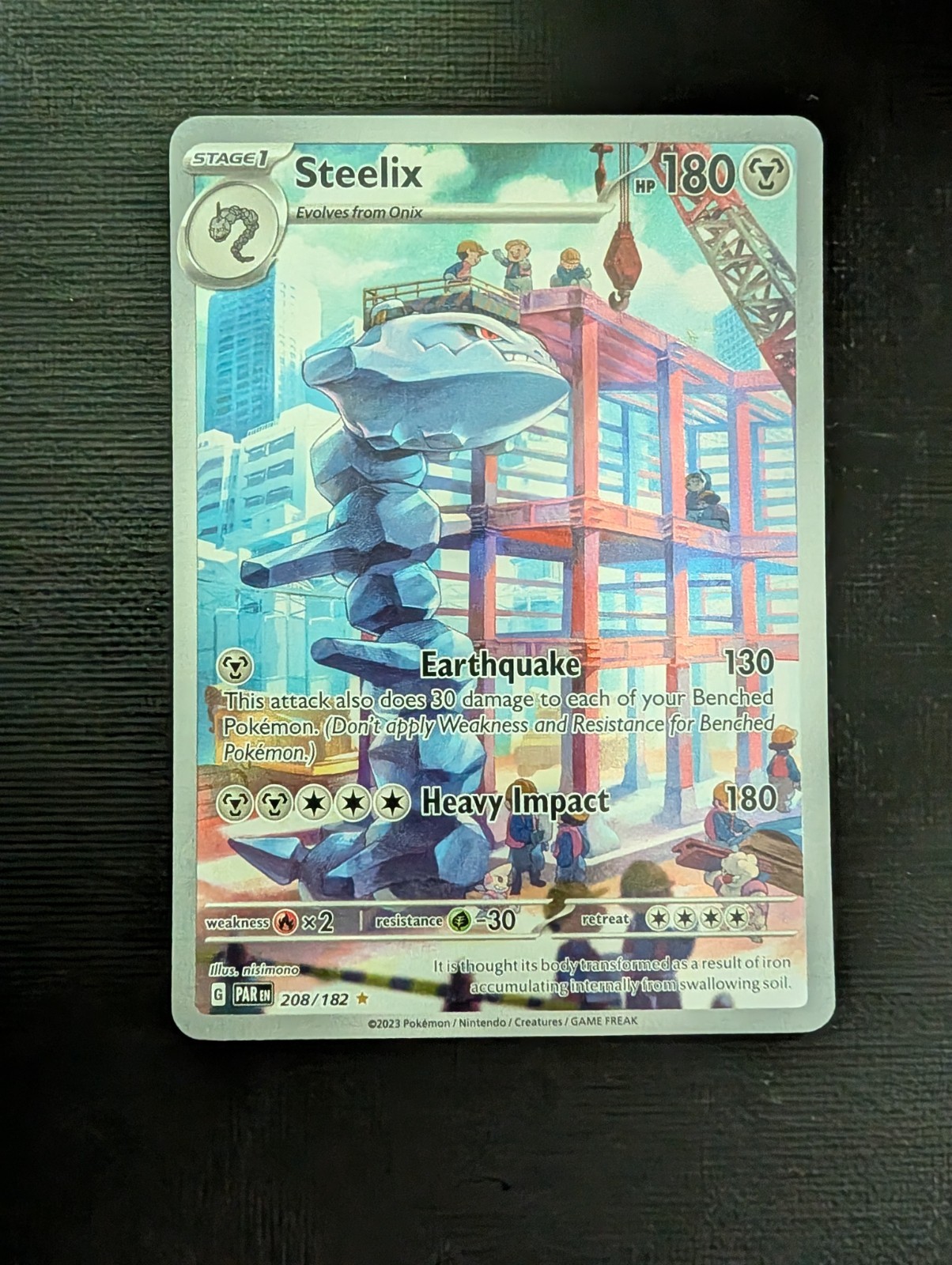Pokemon Steelix 208/182 Paradox Rift PAR