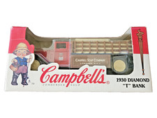 Ertl 1930 Diamond T Campbell's Soup Truck Die Cast Metal Bank 1/38 VTG 1996