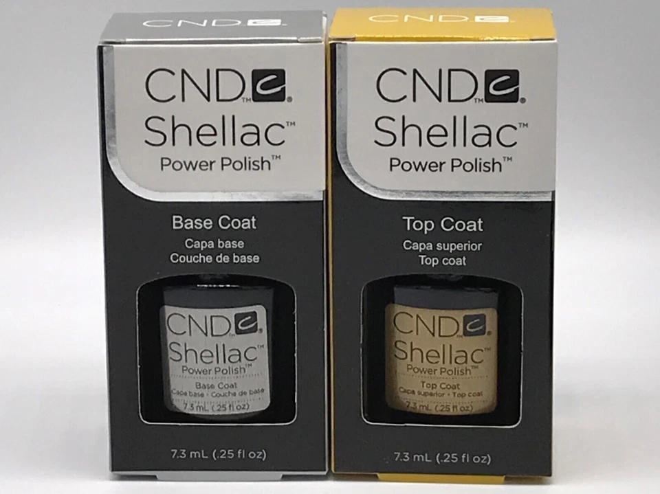 CND Shellac Base & Top Coat Nagellack–verpackt – inklusive Sendungsverfolgung DE - Bild 3 von 3
