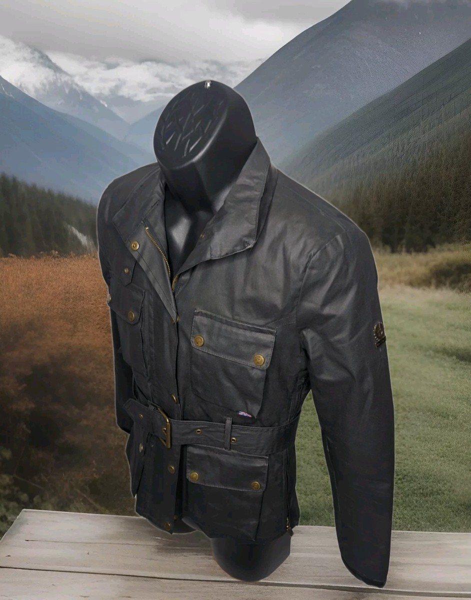 Belstaff Sammy Miller 1955 Gold Label Waxed Oiled Quilted Cotton