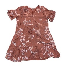 Loft Outlet Women's Dress Size S Pink/Coral Spring Blouson Dress Floral New 