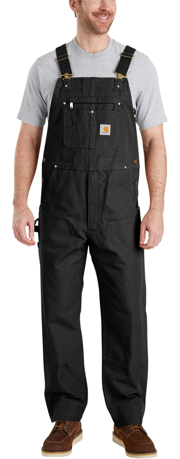 Carhartt Heavyweight Cotton Duck Bib Overalls for Men - Black - 28x32 18990₽