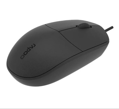 Rapoo N100 Kabelgebundene Maus - Schwarz Computermaus