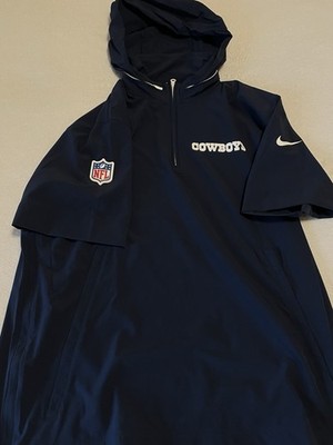 NWOT Nike Dallas Cowboys Blue Team Issued Short Sleeve Hoodie/Shirt Combo Size M