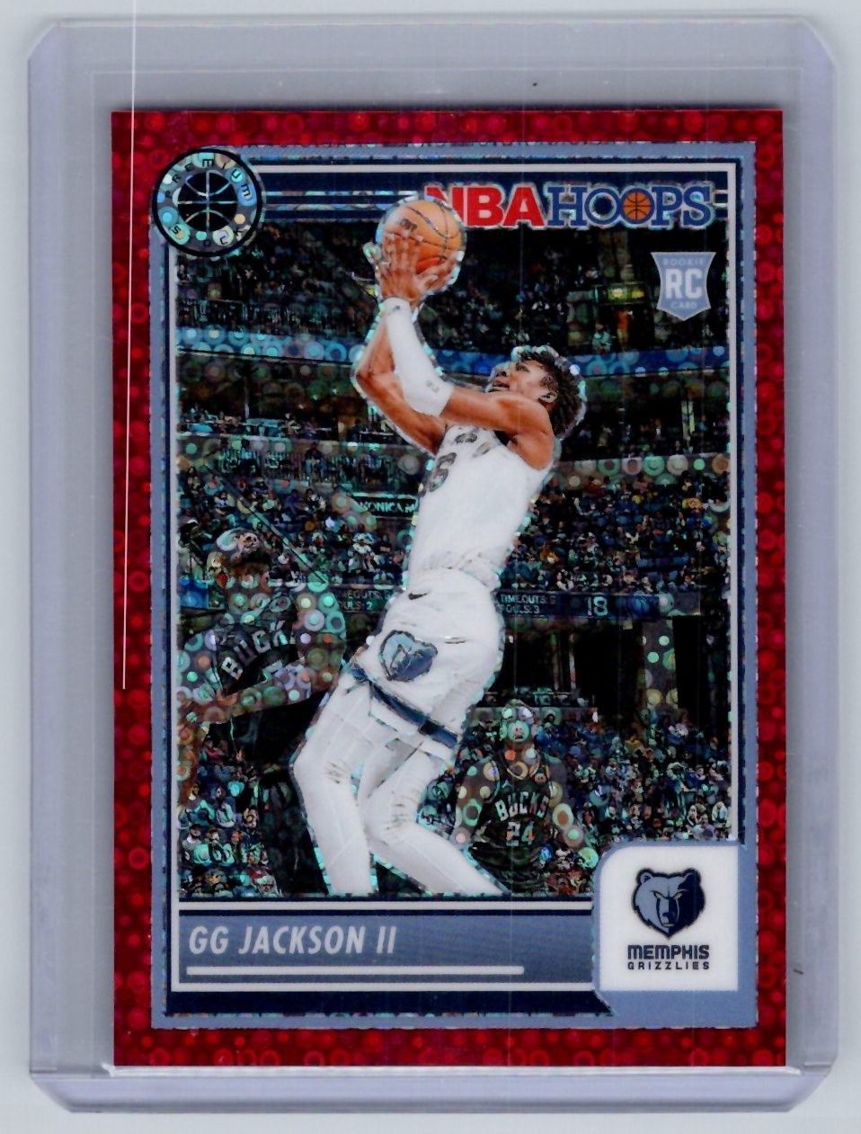 2023-24 Hoops Premium Stock - GG Jackson #43 Red Disco Prizm /149 (RC)