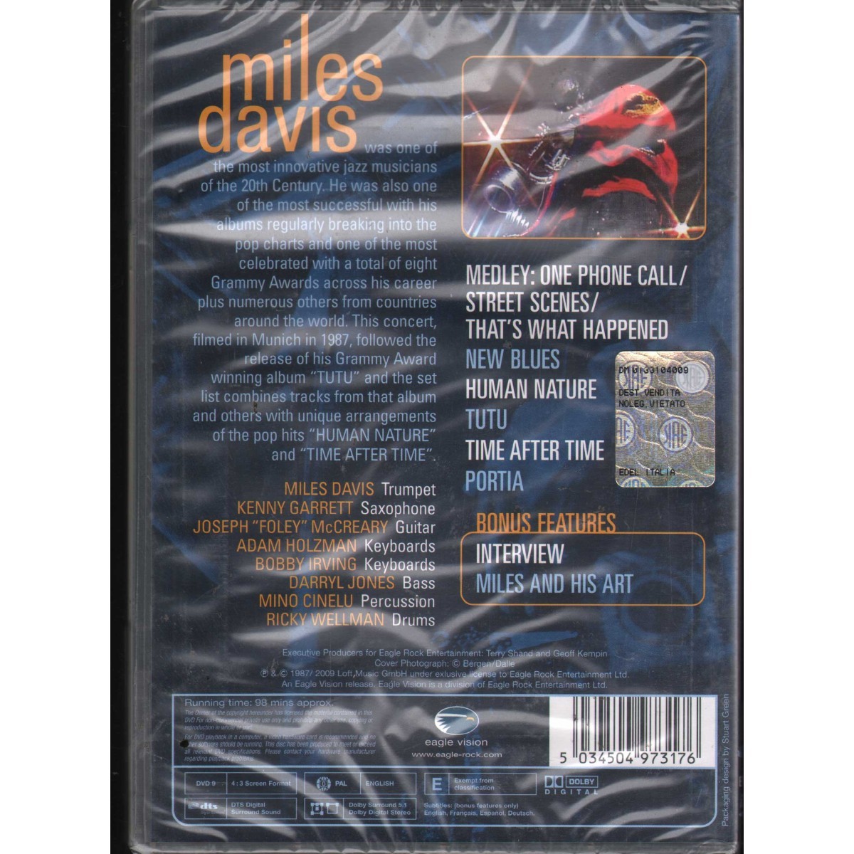 Miles Davis DVD That's What Happened Live In Germany 1987 - EREDV731 Sealed
