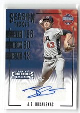 2016 Panini J.B. Bukauskas USA Baseball Tickets Collegiate National Team