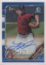 2019 Bowman Chrome Prospect Blue Refractor /150 Taylor Widener #CPA-TW Auto 2x4