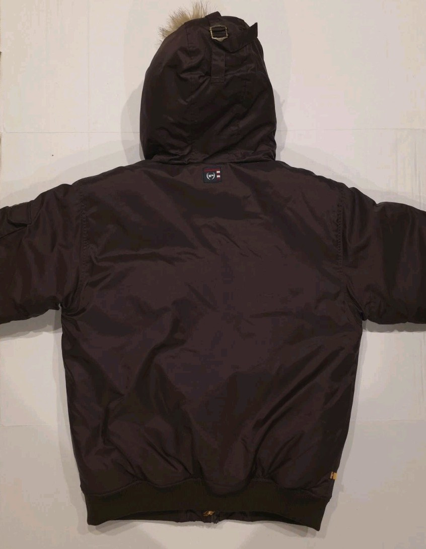 Rare Phat Farm Brown Fur Coat Hooded Size LARGE Women | eBay