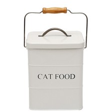 Cat Food Treat Storage Container with lid scoop - Perfect Farmhouse Cat Food ...