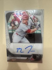 2020 Panini Prizm Autograph RA-MT Matt Thaiss Angels RC los angeles