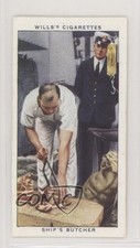 1939 Wills Life in the Royal Navy Tobacco Ship's Butcher #39 1i7