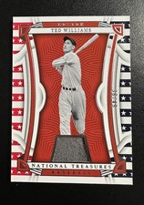 Panini 2023 National Treasures Ted Williams Red Sox # /49 Game Worn / Used Relic