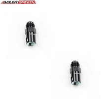 2PCS Aluminum Quick Connect -8AN AN8 To 3/8" Female Fuel Line Adapter Black USA