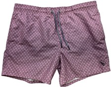 Ted Baker Lobster Mens Swim Trunks Shorts Flat Front Size 2 /36 Purple Geometric