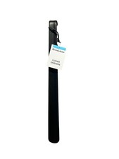 NWT Brookstone Black Leather Shoe Horn