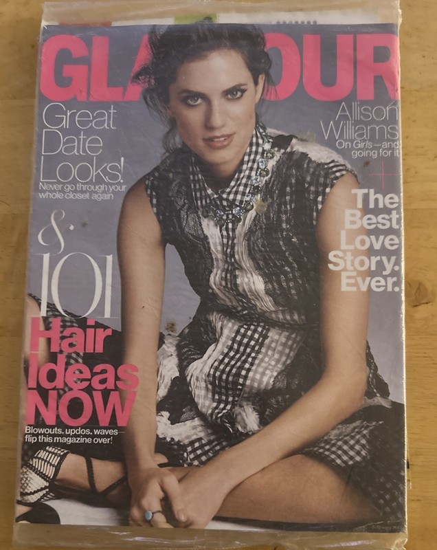 Glamour Magazine February 2015! Alison Williamson on the cover! New!  Sealed