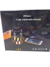 Flame Atmosphere Outdoor Bluetooth Wireless Speaker with LED Flame Light 2 Pack
