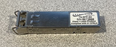 Gigabit SFP Fiber Module TRANSITION NETWORKS TN-SFP-SX 850NM 1GB