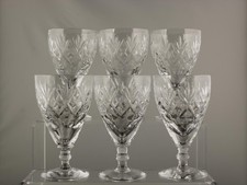 Set of 6 Webb Corbett Crystal “GEORGIAN" Wine Glass -11.9cms