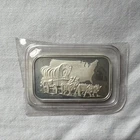 SilverTowne 1 oz Silver Bar Covered Wagon & US Map Design