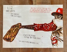 STAMPA LITOGRAFICA OFFSET RAYMOND PETTIBON BOB GIBSON 2015 murakami hirst kaws art