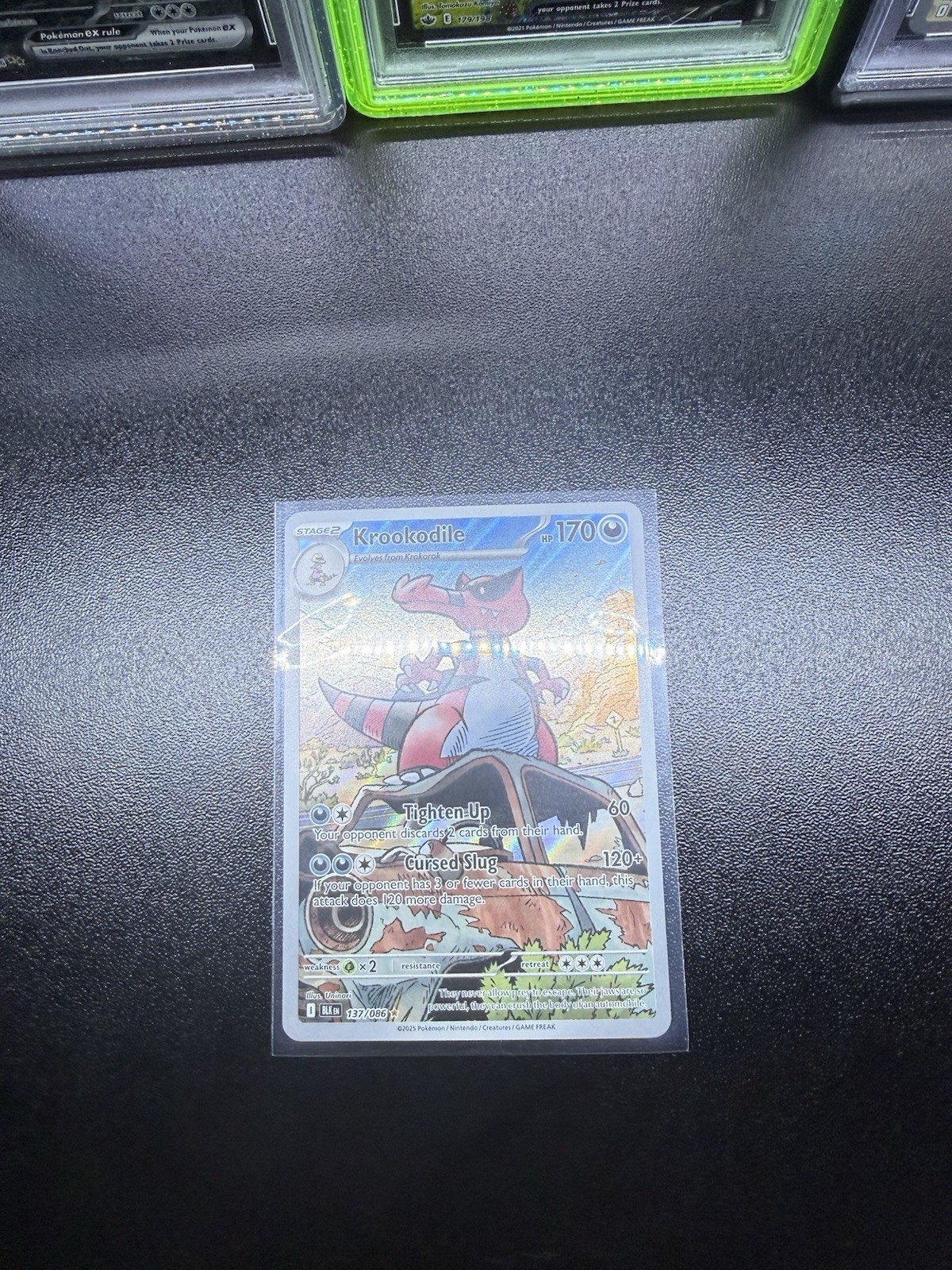 Pokémon - Krookodile - 137/086 - Black Bolt - Illustration Rare - NM