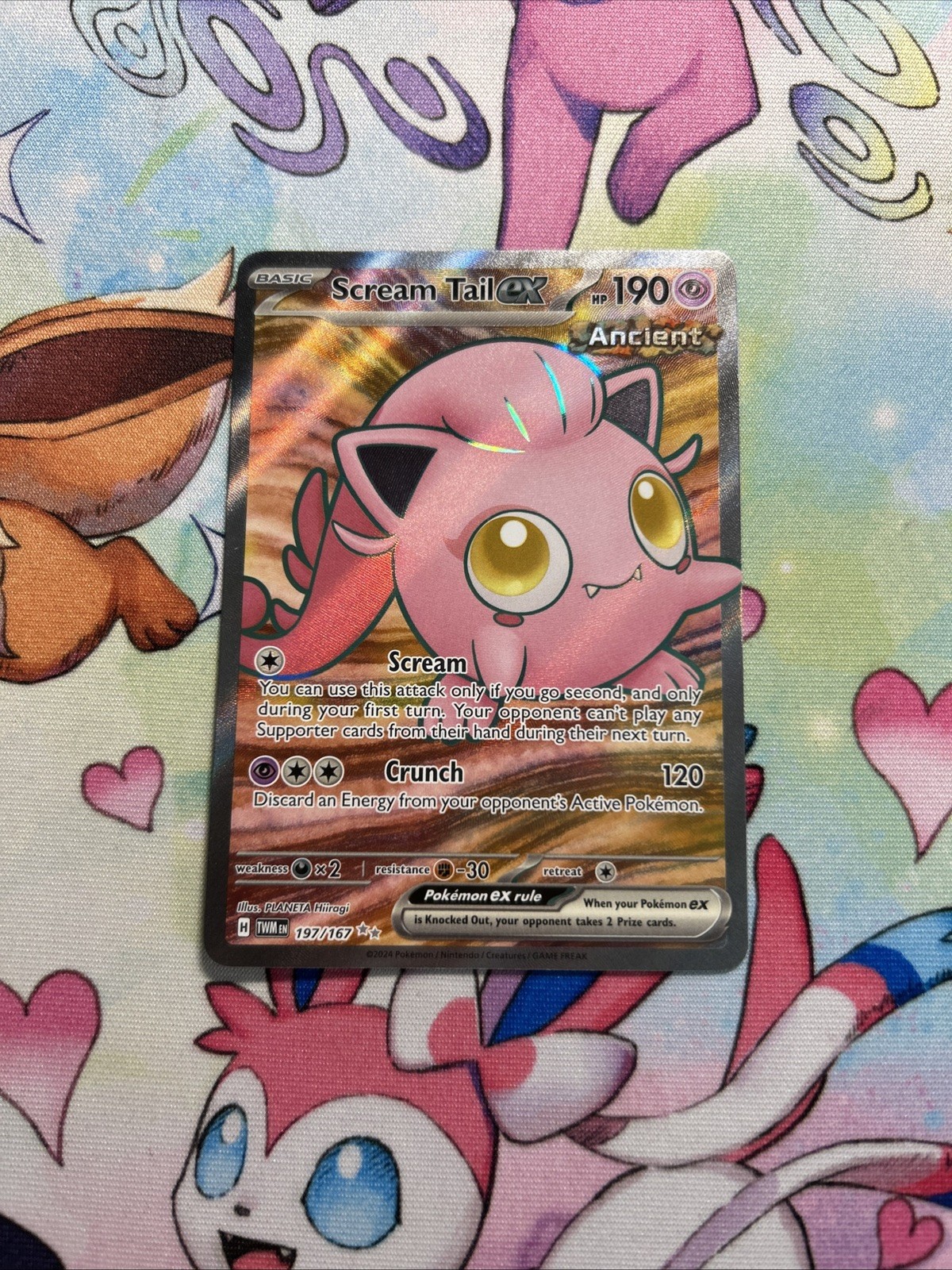 2024 Pokemon Card Scream Tail EX 197/167 Twilight Masquerade Ultra Rare NM