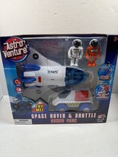 Astro Venture Space Shuttle Toy with 2 Astronauts, Mechanical Arm and Rover -...