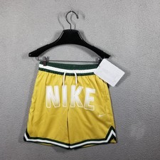 Nike Basketball Shorts BoysMedium Yellow Green White Team Sports NK Logo SP24