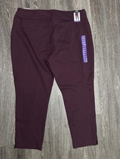 Express Ponte Pant Womens XXL Burgundy Skinny Stretch Pull On Ankle New Tags