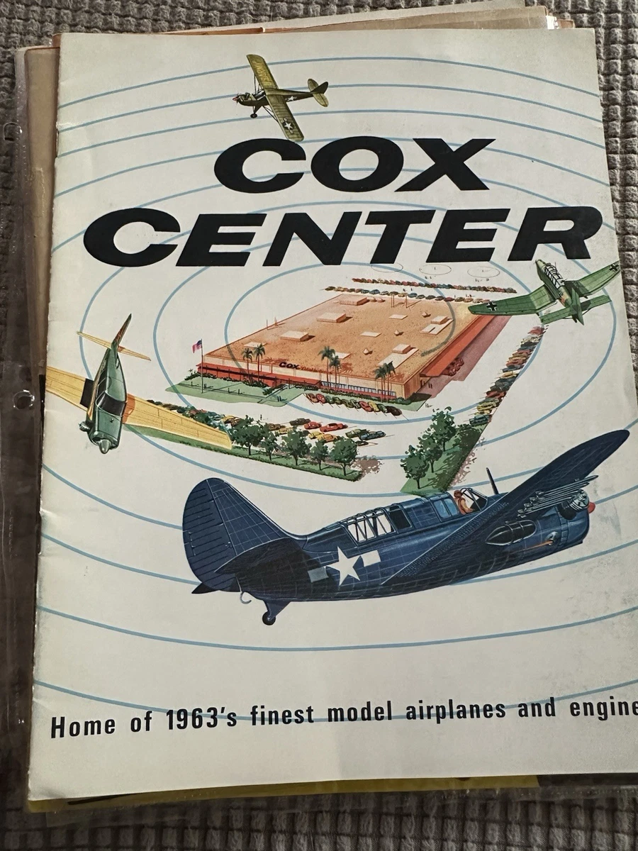 Selten 1963 COX GASBETRIEBENE FLUGZEUGE HÄNDLERKATALOG Mercedes Benz W-196 Prop Rod