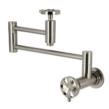 Kingston Brass KS810.RX Belknap 3.8 GPM Wall Mounted 1 Hole Pot - Nickel
