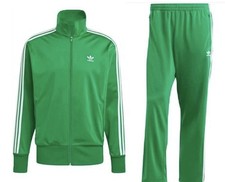 NEW ADIDAS ORIGINALS FIREBIRD TRACKSUIT JACKET/PANTS GREEN JD0183-JD0184 SMALL