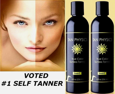 2 pack Tan Physics True Color #1 Rated Sunless Self Tanner Tanning Lotion-New
