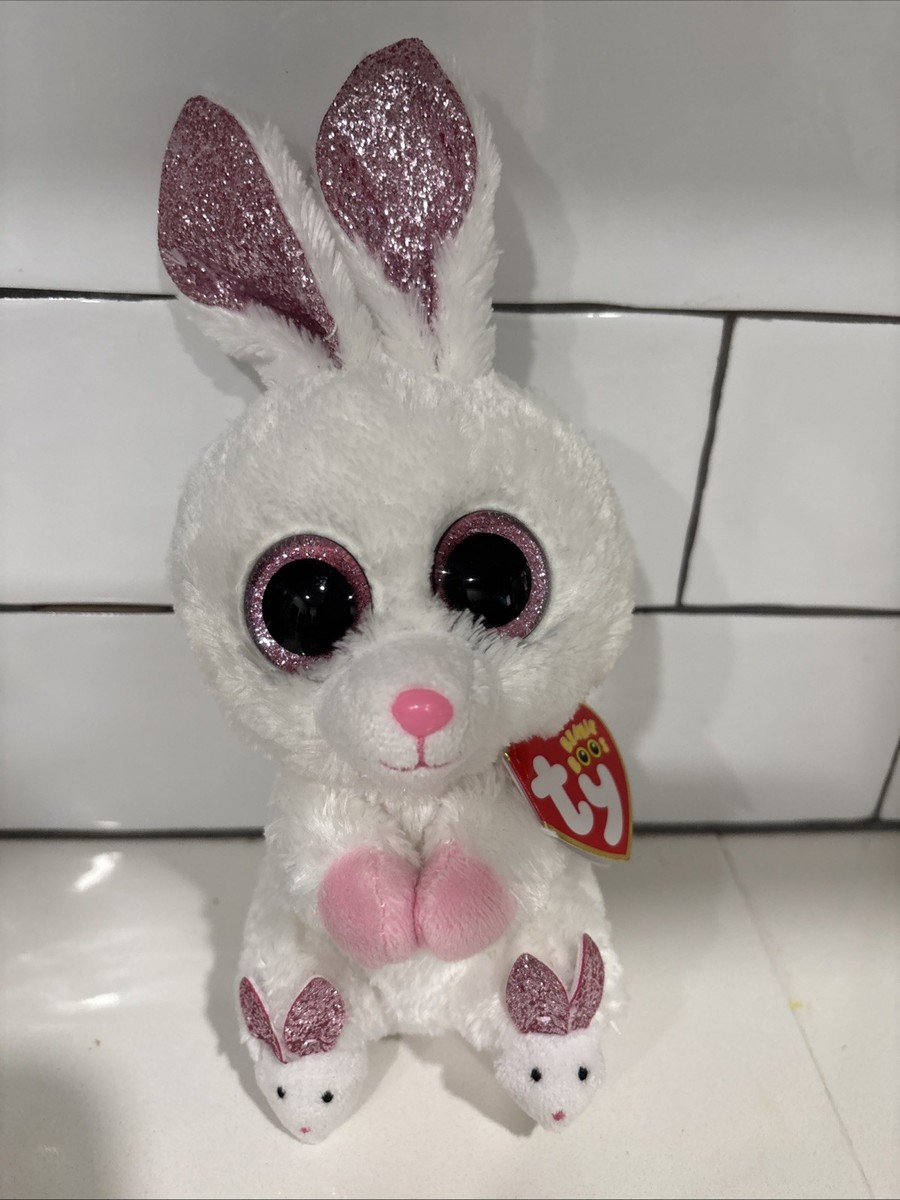 TY beanie baby boo's plush toy bunny rabbit slippers birthday may