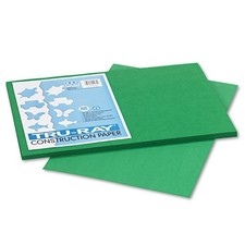 Pacon Tru-Ray Construction Paper, 76 lb Text Weight, 12x18, Holiday Green, 50/PK