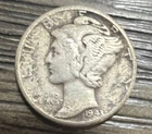 1943 Mercury Dime Silver 10C Circulated US Coin Uncertified Business Strike NR