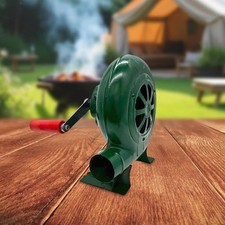 Hand Crank Blower Easy to Use Campfire Bellows No Battery for Barbecue