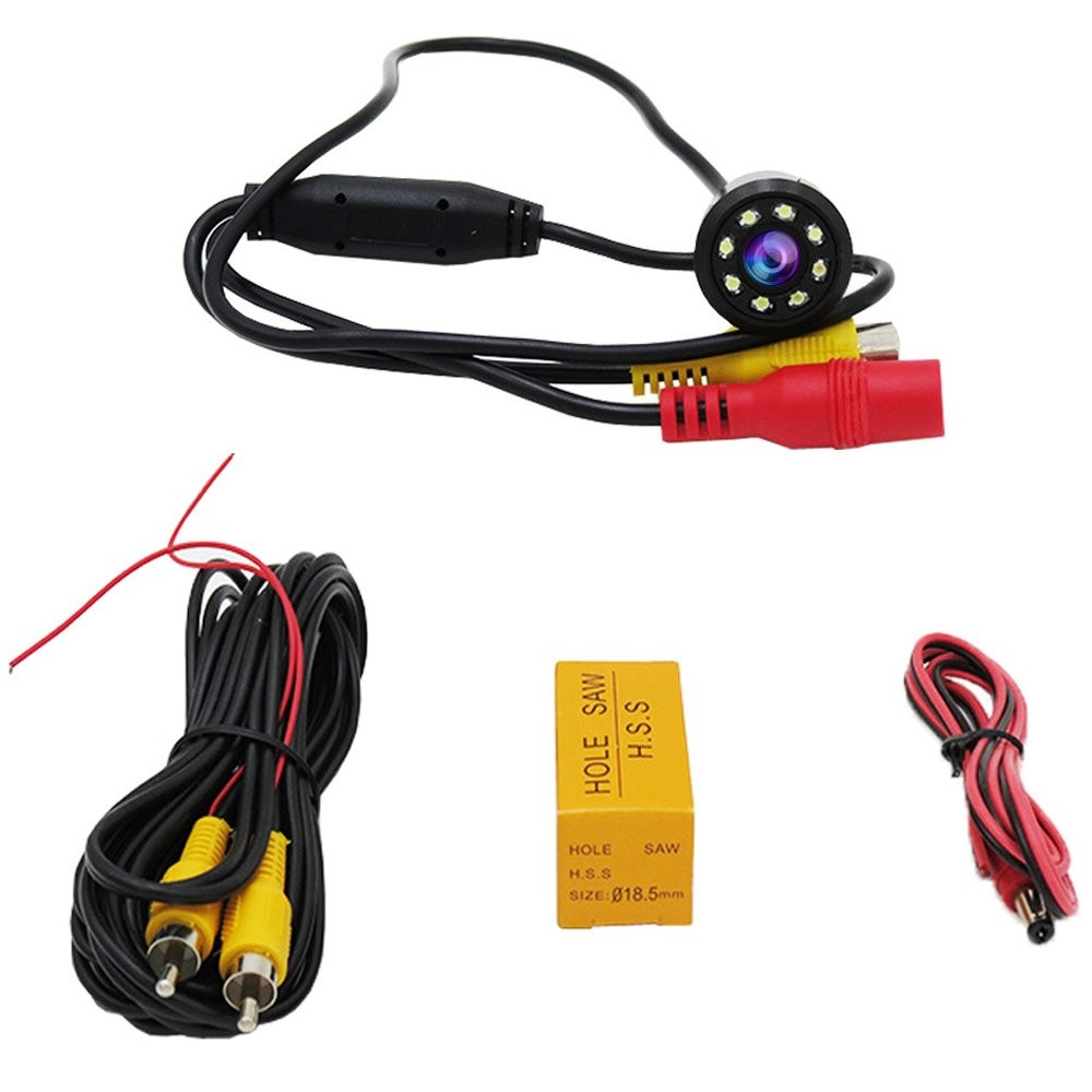 Polarlander Backup Camera With 8 Infrared Leds, Ultra-Compact, Ip68 Waterproof,_