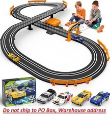 Slot Car Race Track Set Electric Powered Race Track Dual Racing Car Track Set
