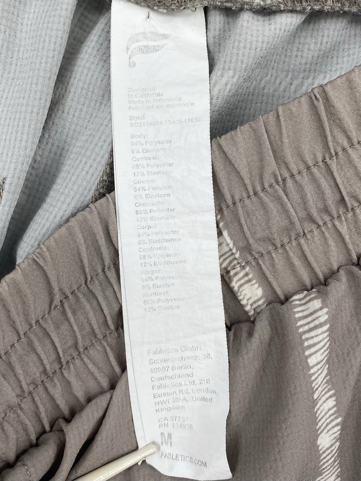 Fabletics Beige Grid Pattern Matching Shirt & Sho… - image 22