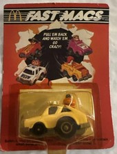 Vintage McDonalds Happy Meal Toys Fast Macs Big Mac Squad Car - 1985