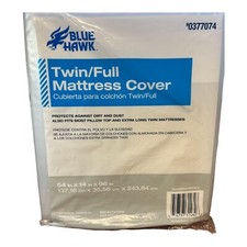 Blue Hawk Twin Full Mattress Clear Cover 54x1...