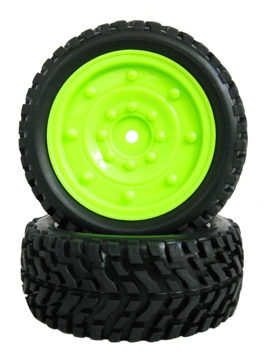2.99 inc Rubber Flat Rally Tire 12mm Hex Wheel Rim 2P For 1/10 On-Road RC Racing - Picture 31 of 41