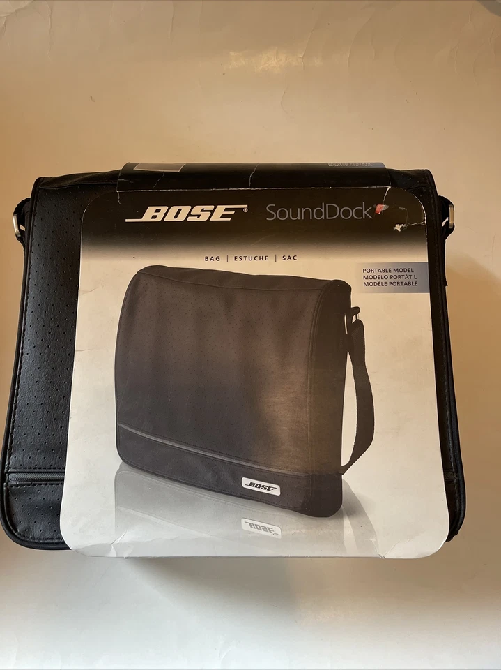 Bose SoundDock Portable Travel Bag Carrying Case With Shoulder Strap Black New - Image 2 of 4