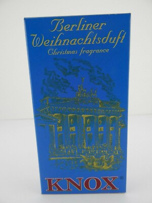 10 NEW Boxes Knox Incense Cones Berlin: Gingerbread Pine Cinnamon Vanilla Myrrh